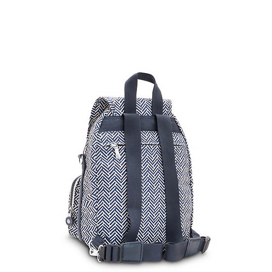 Kipling Firefly Up Printed Convertible Backpacks Urban Chevron | CA 1582WN